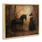 Stupell Industries Witch & Black Unicorn Floating Frame, design by Arlington Prints